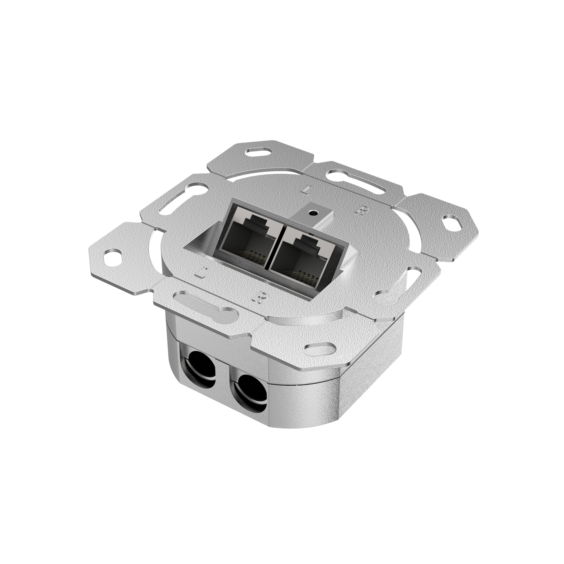 Hama Netz­werkdose CAT 6A | 2-Port geschirmt