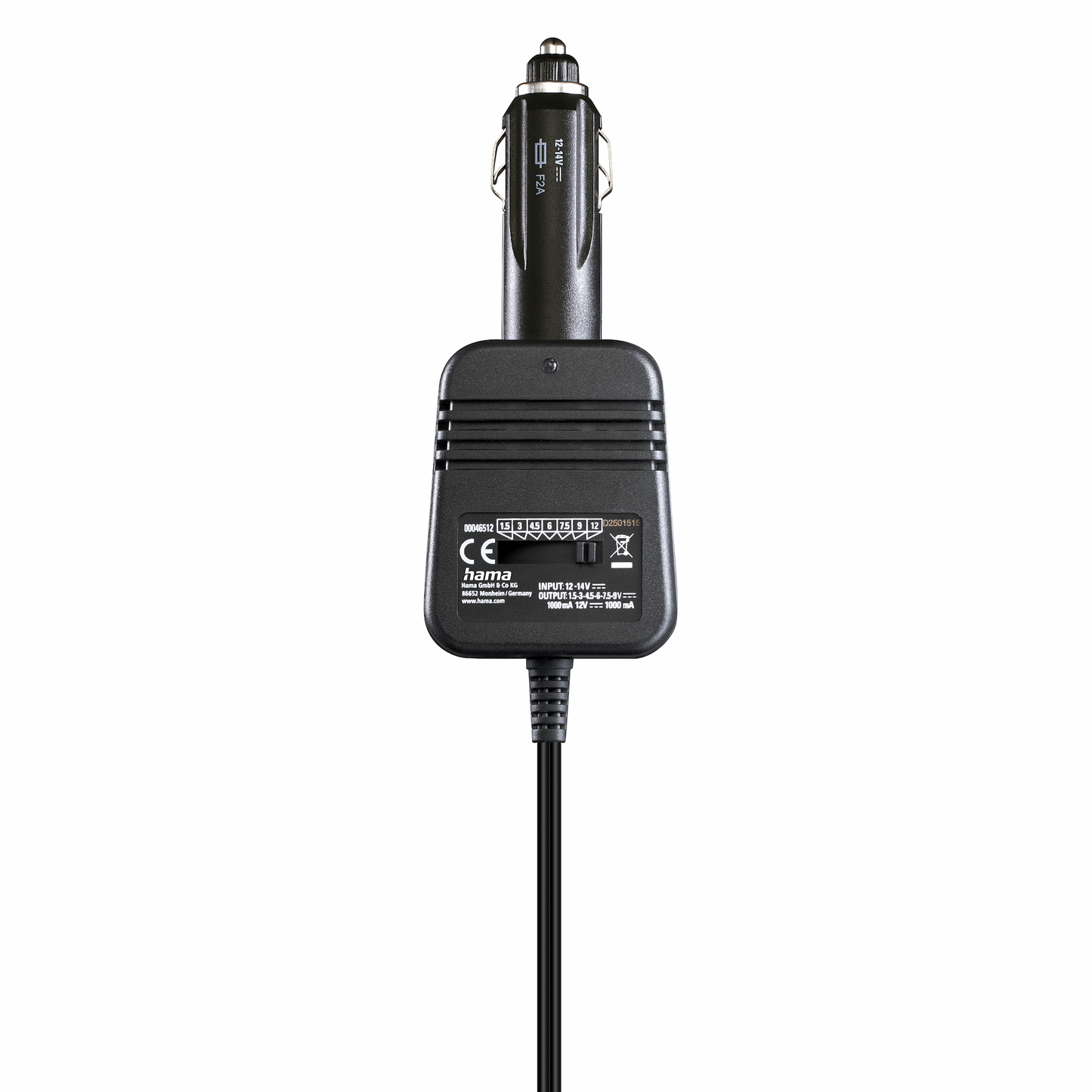 Hama Netzteil für KFZ einstellbar 1000mAh | 12 Watt