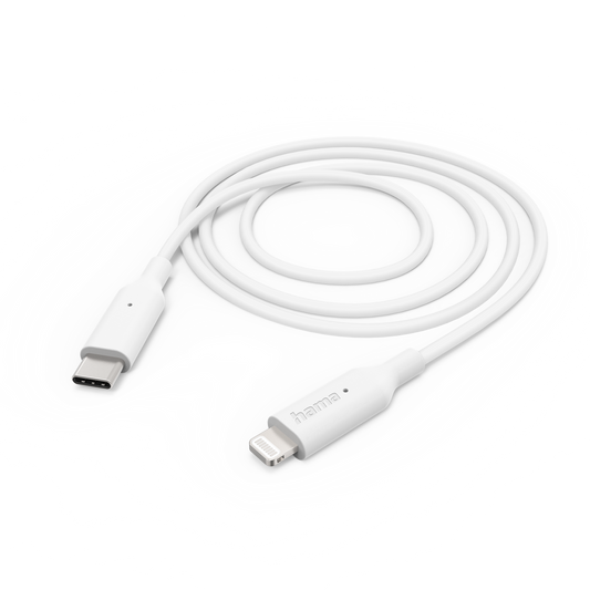Hama USB‑C auf Lightning Ladekabel 1 m | weiß
