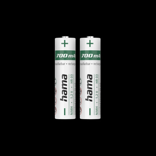 Hama NiMH-Akkus, AAA Micro, 700 mAh 1,2V, 2 Stück