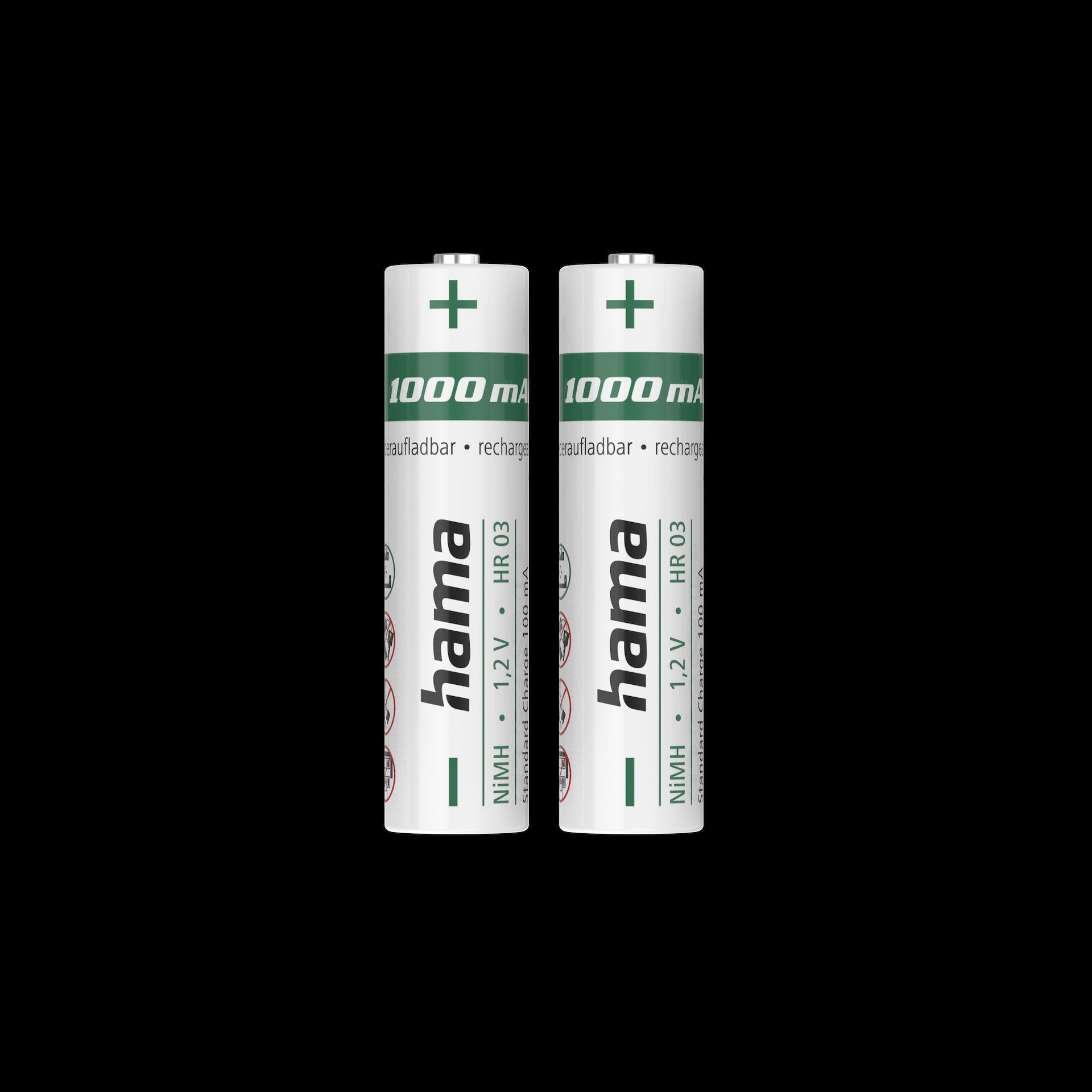 Hama Akkus "AAA" 1000mAh | 1,2V (2 Stück)