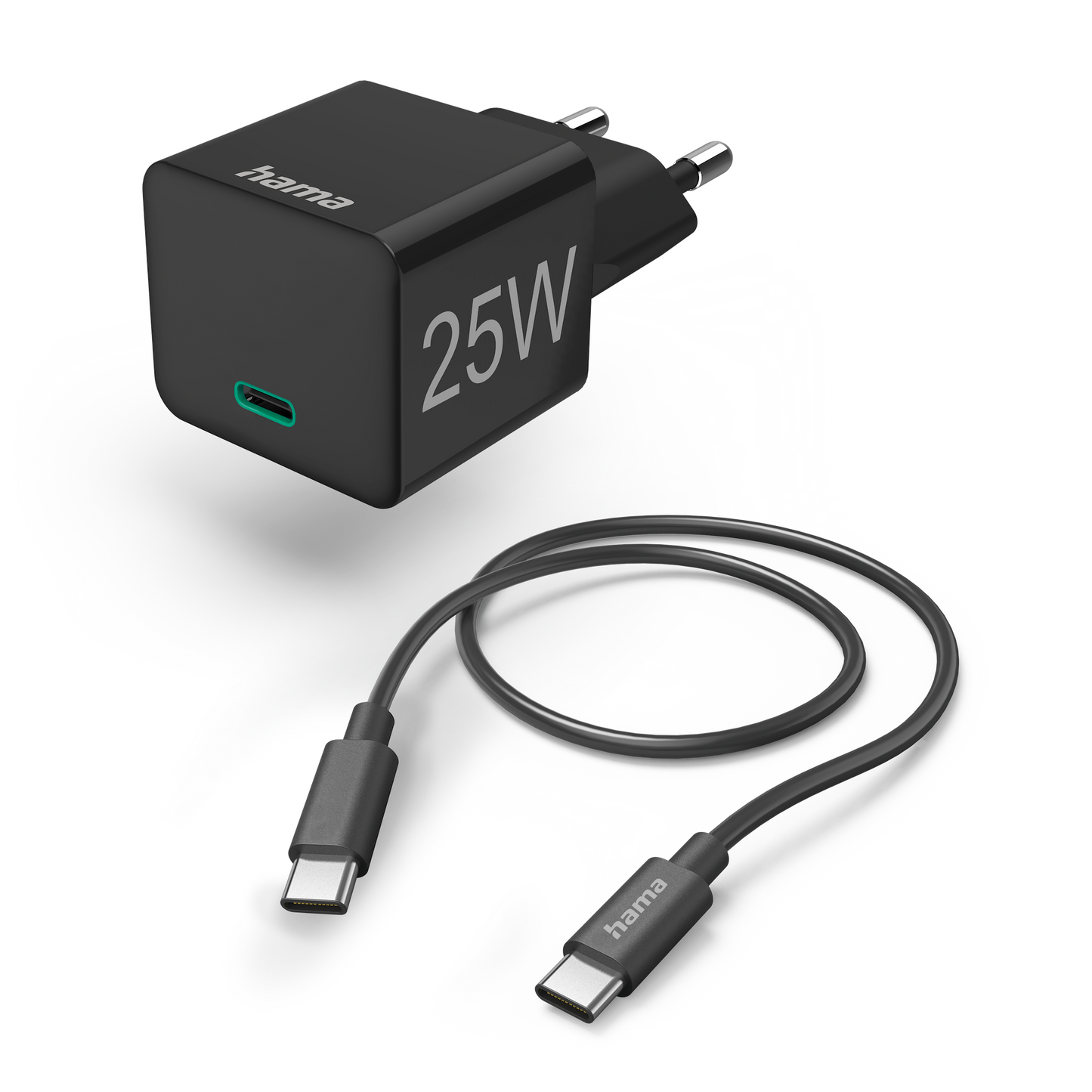 Hama Schnellladegerät mit Ladekabel USB-C | 25W | 1,5m