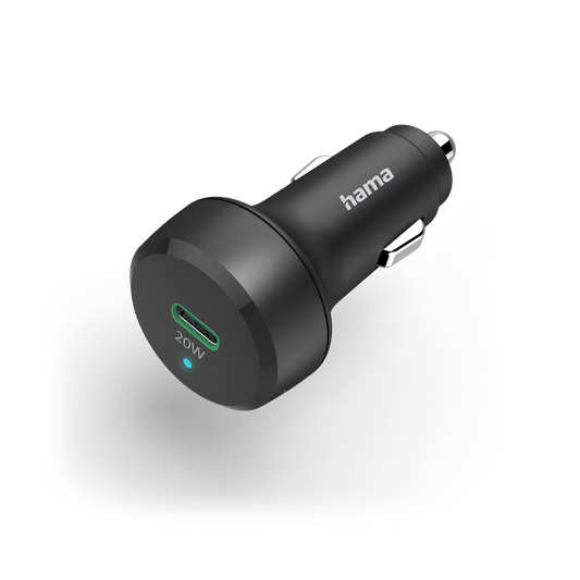 Hama Auto Schnellladegerät USB-C PD 20 W Schwarz