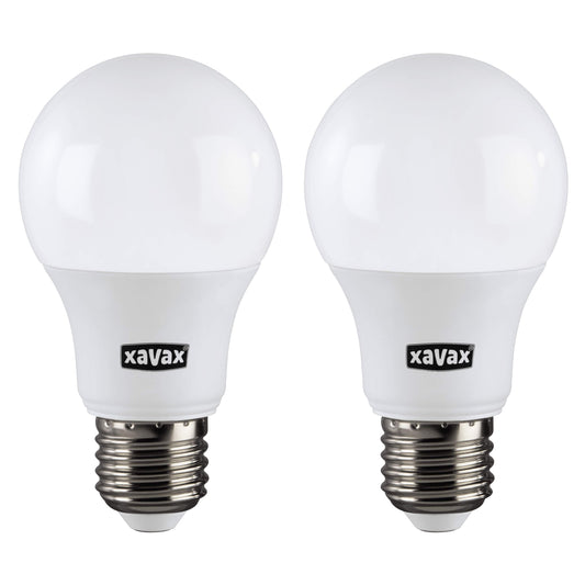 Xavax LED-Lampe E27 806lm | ersetzt 60W (warmweiß) 2er Set