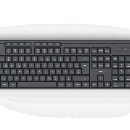 Hama Funktastatur ''WK-200'', Batterie, 8 Media-Tasten, QWERTZ DE