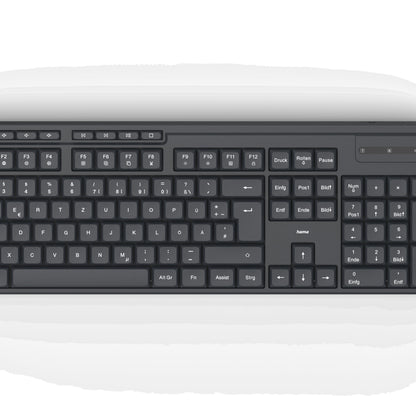 Hama Funktastatur mit Maus ''WKM-200'', 8 Media-Tasten, QWERTZ DE