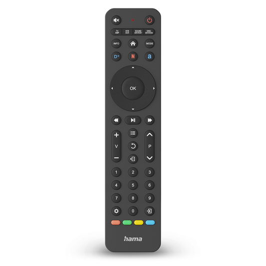 Hama Universalfernbedienung TV Infrarot für bis zu 8 Geräte