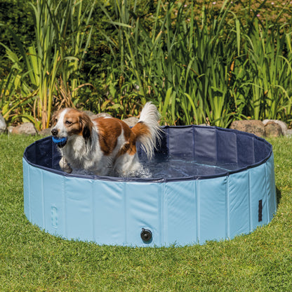 Trixie Hundepool ø120 × 30 cm hellblau/blau