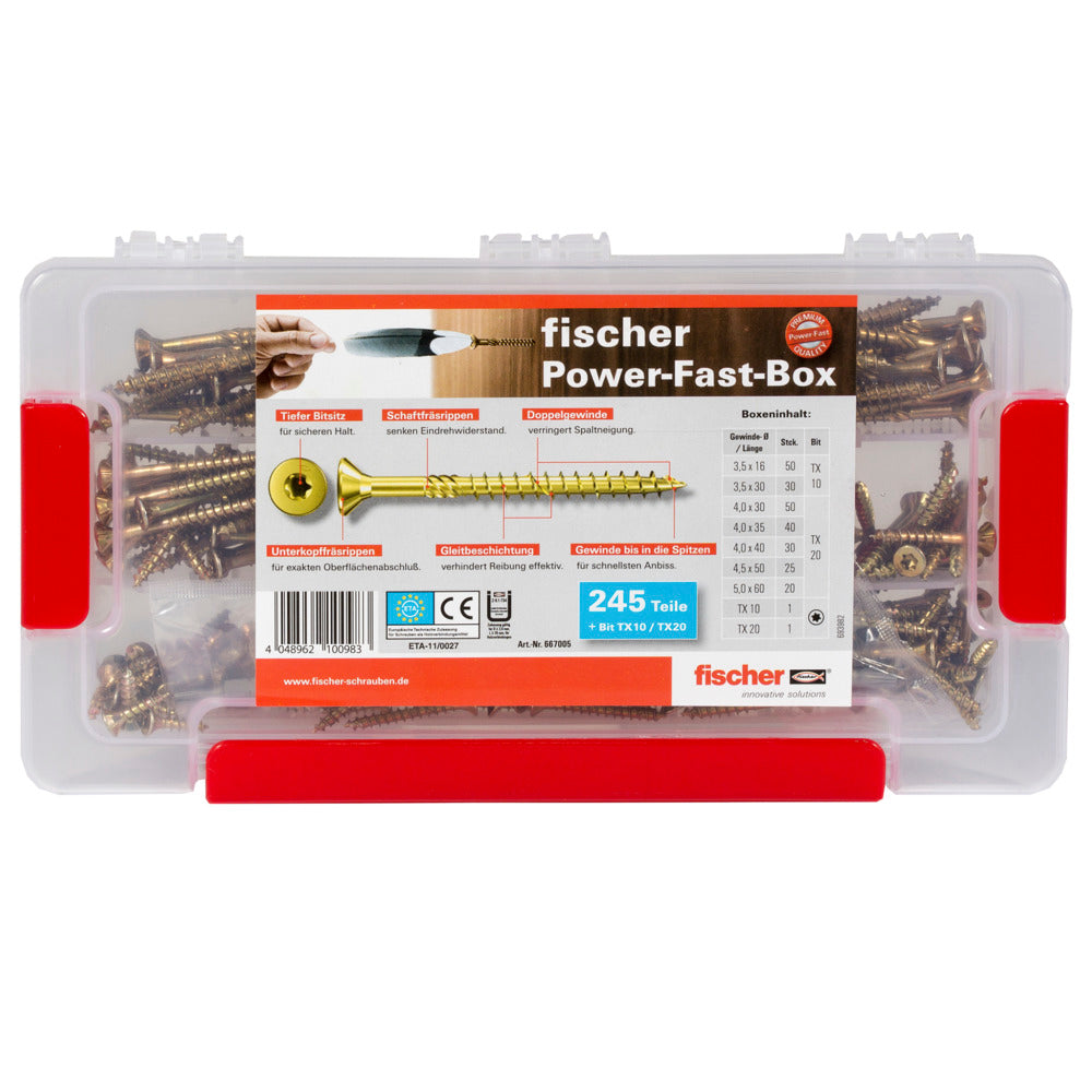 fischer Power - Fast Box 245 tlg. 245-tlg.