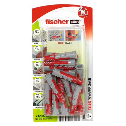 Fischer DuoPower 8 x 40 LD | 18 Stück