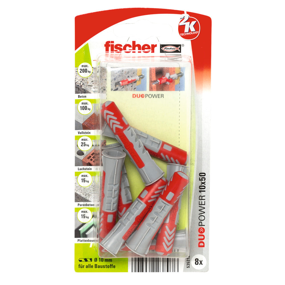 Fischer DuoPower 10 x 50 | 8 Stück