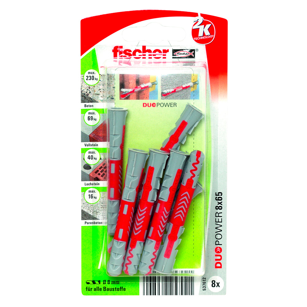 Fischer DuoPower 8 x 65 K | 8 Stück