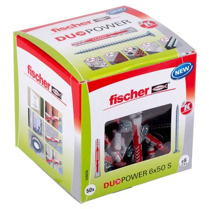 Fischer DuoPower mit Schrauben 6x50 | 50 Stück