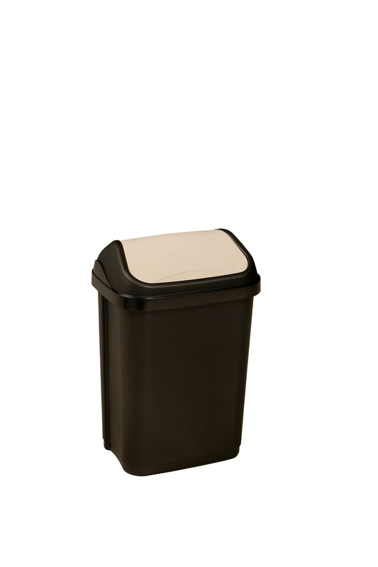 Swing Bin 25x19x38,5 cm 10 L, graphit-creme