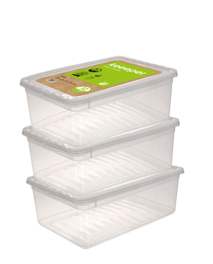 Clearbox Bea 3 X 11 L natural transp. inkl. Deckel