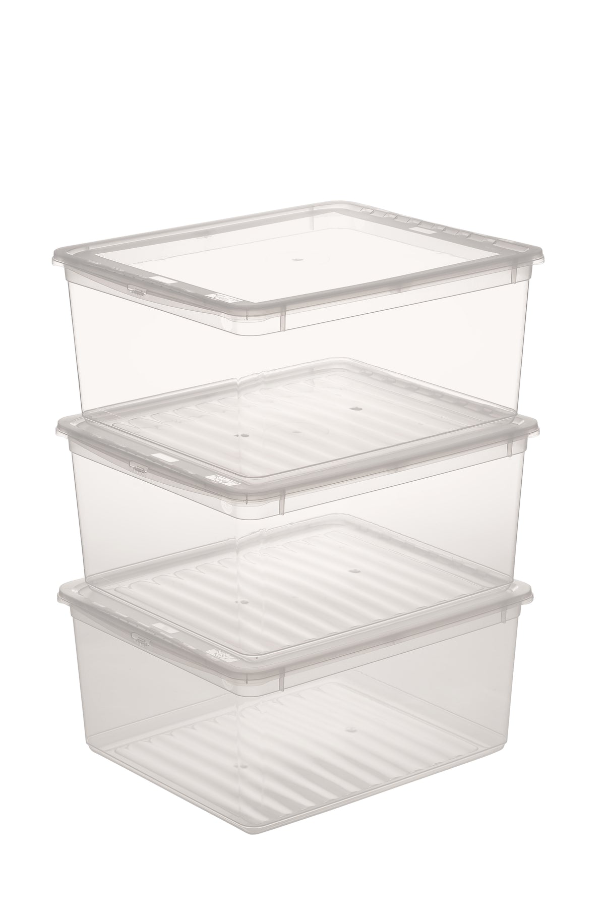 Clearbox Bea 3 X 18 L natural transp. inkl. Deckel