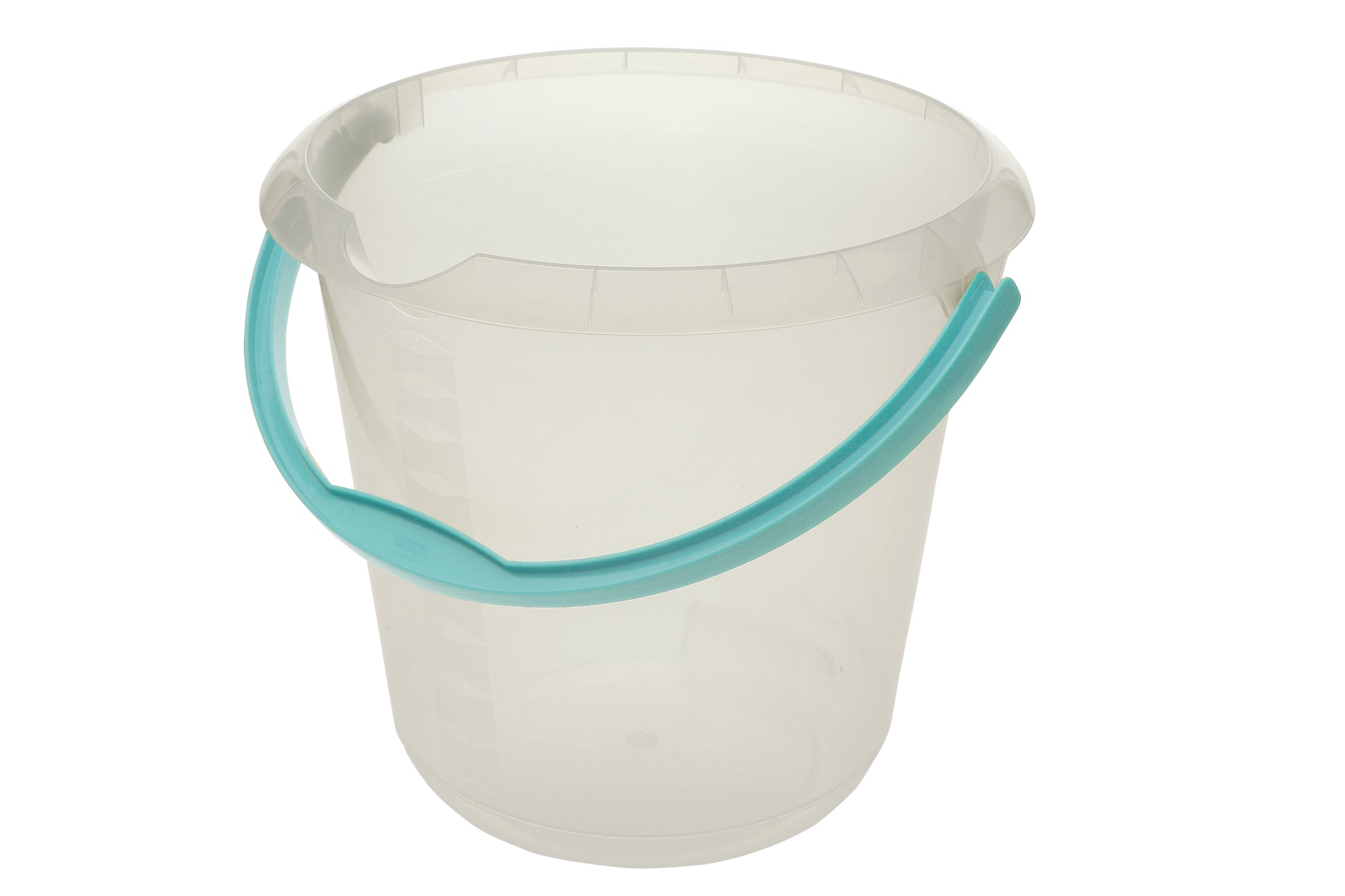 Eimer mit Ausguss 10 L transparent