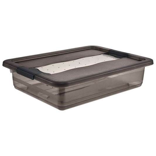 Kristallbox Cornelia 7 L crystal grey inkl. Deckel