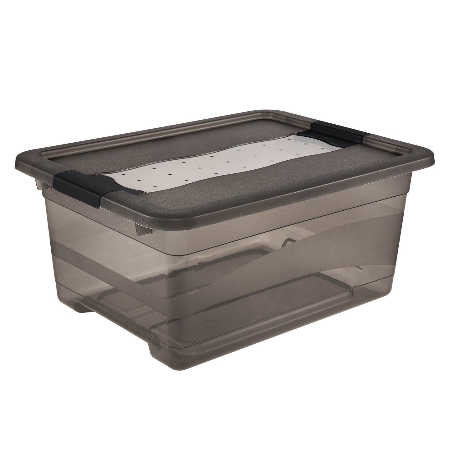 Kristallbox Cornelia 12 L crystal grey inkl. Deckel