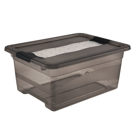 Kristallbox Cornelia 12 L crystal grey inkl. Deckel