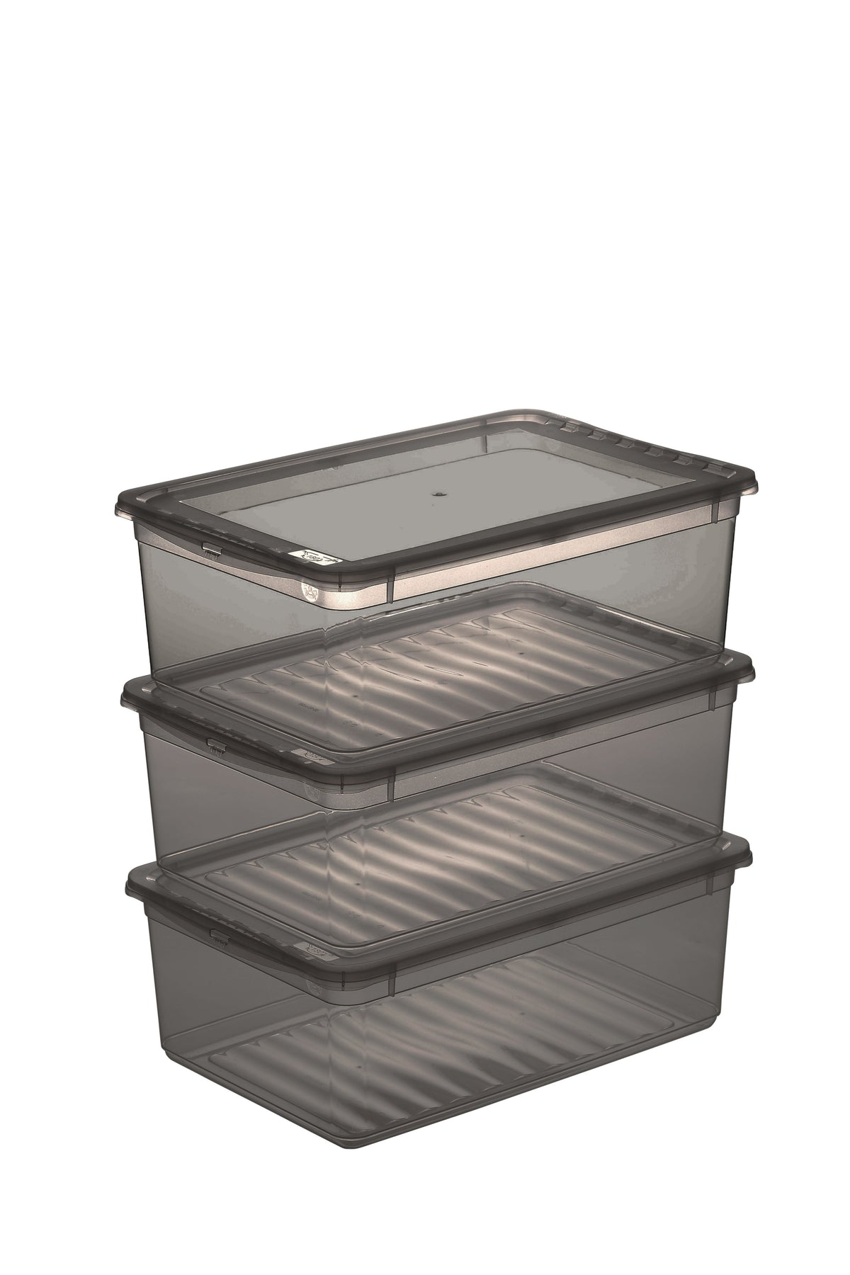 Clearbox Bea 3 X 11 L crystal grey inkl. Deckel