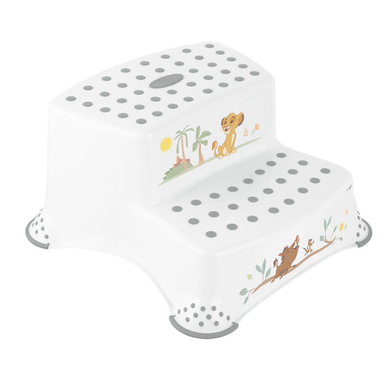 Tritthocker Igor Lion King 2-stufig mit Anti-Rutsch white