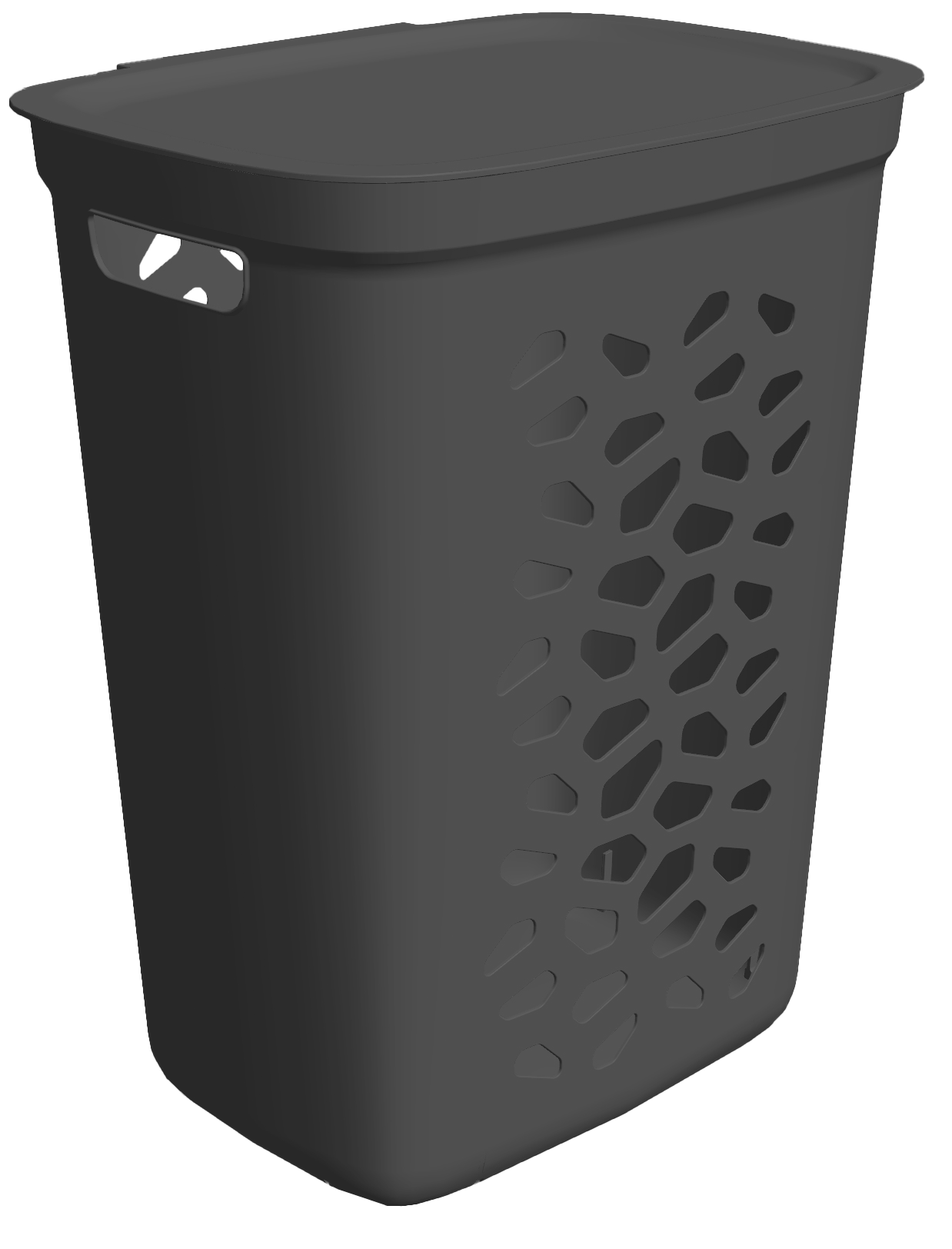 Wäschebox Morten 54L inkl. Deckel graphite