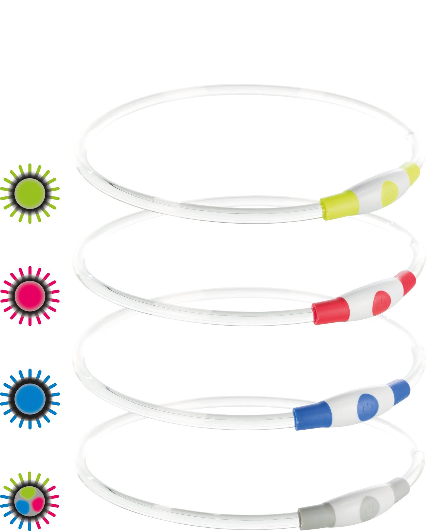 Flash Leuchtring USB, SM: 40 cm/ø 8 mm, rot