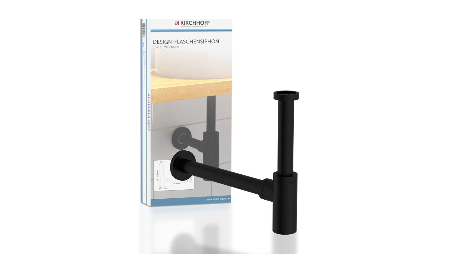 Design-Flaschensiphon, Schwarz
