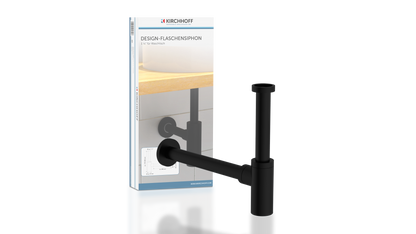 Design-Flaschensiphon, Schwarz