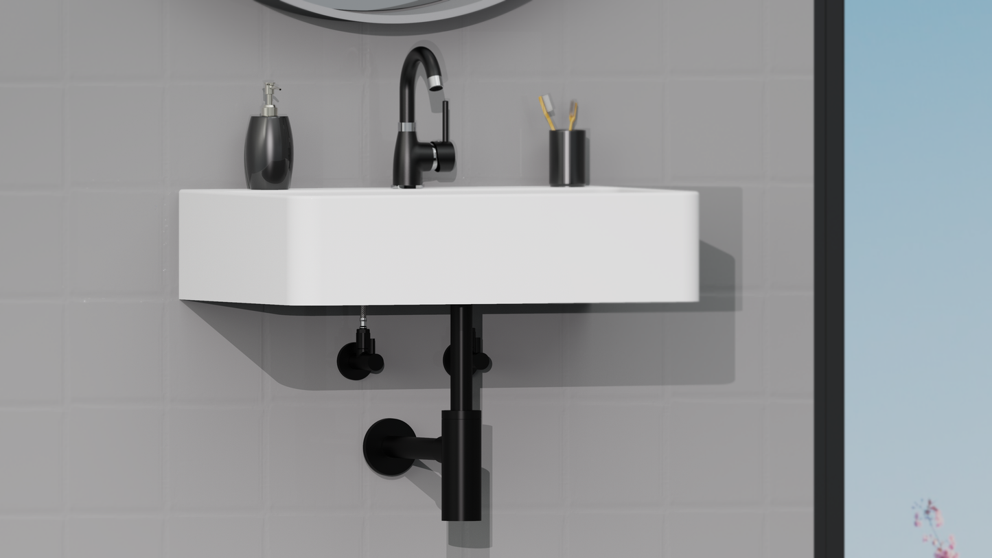 Design-Flaschensiphon, Schwarz