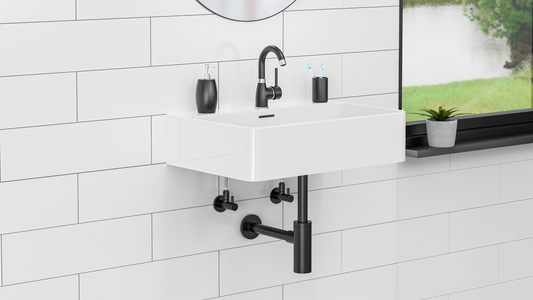Design-Flaschensiphon, Schwarz