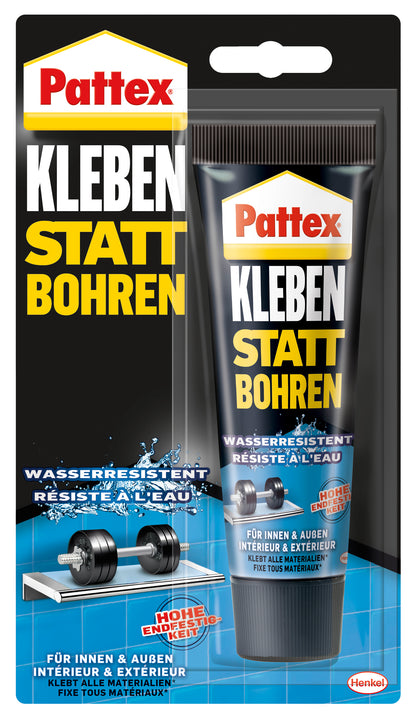 Pattex Montagekleber Kleben statt Bohren wasserfest 142g