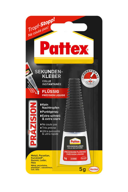 Pattex Sekundenkleber Präzision flüssig | 5,5g