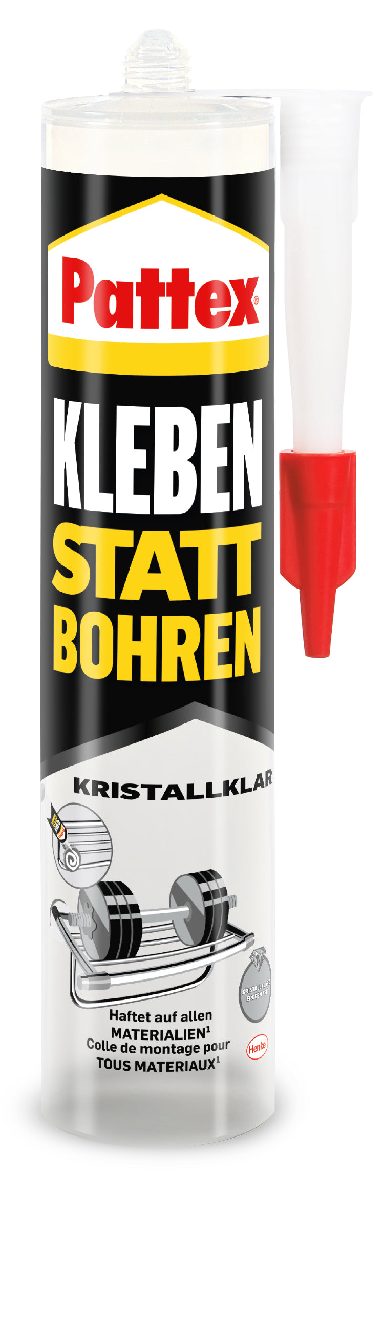 Pattex Kleben statt Bohren Kristallklar Kartusche 290 g