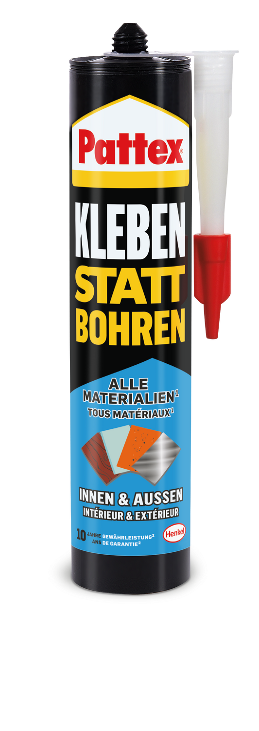 Pattex Kleben statt Bohren für alle Materialien (Innen & Außen) | 450g