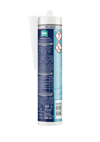 Sista Bad Silikon mit Schimmelblocker Silbergrau | 280ml