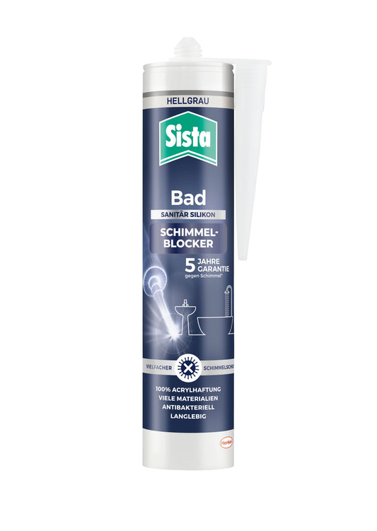 Sista Bad Silikon mit Schimmelblocker Silbergrau | 280ml