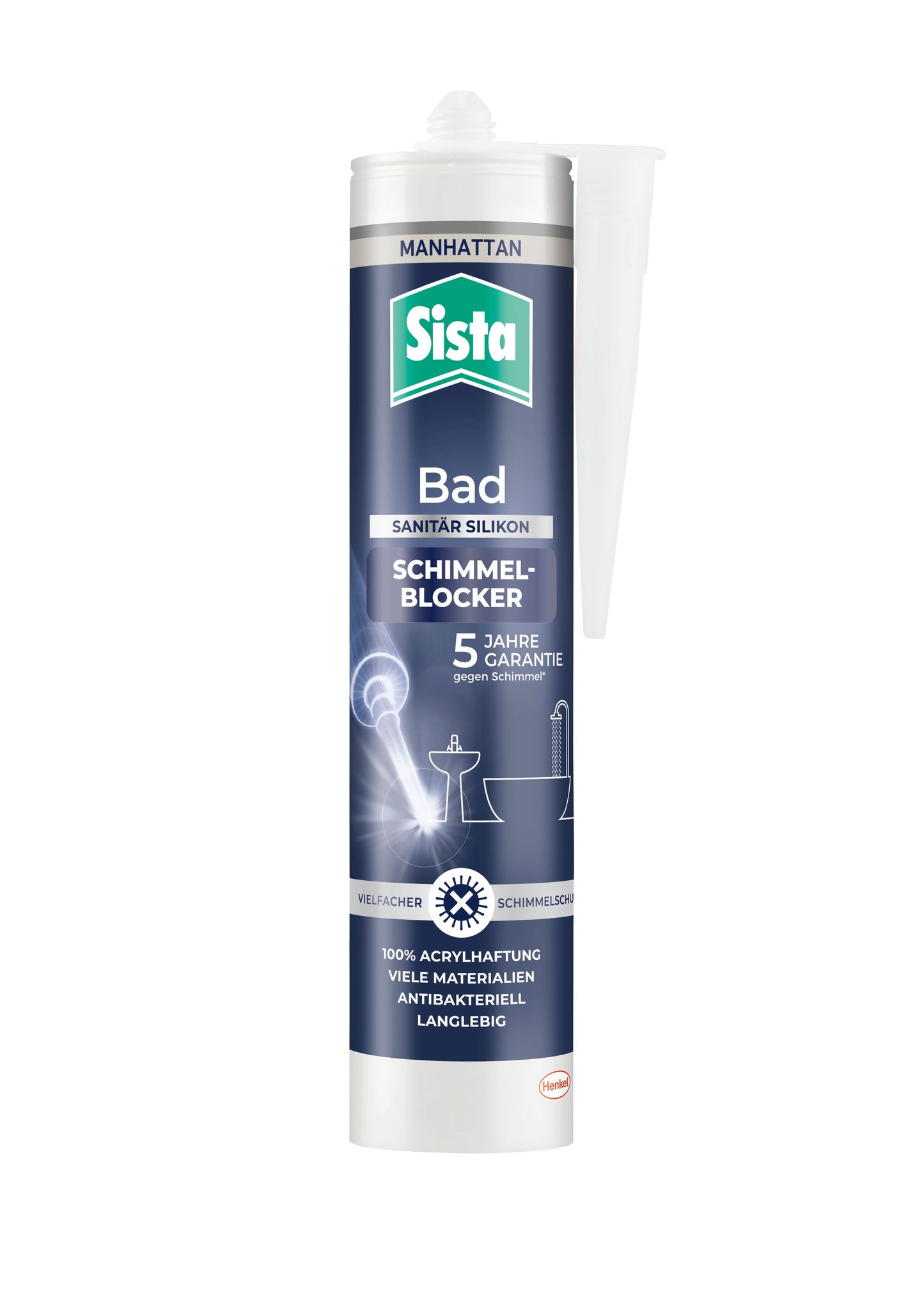 Sista Bad Silikon mit Schimmelblocker Manhattan | 280ml