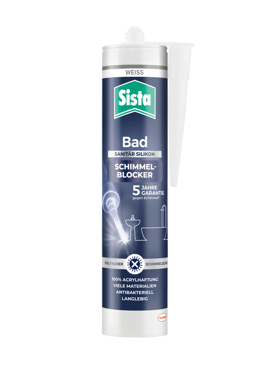 Sista Bad Silikon mit Schimmelblocker weiß | 280ml