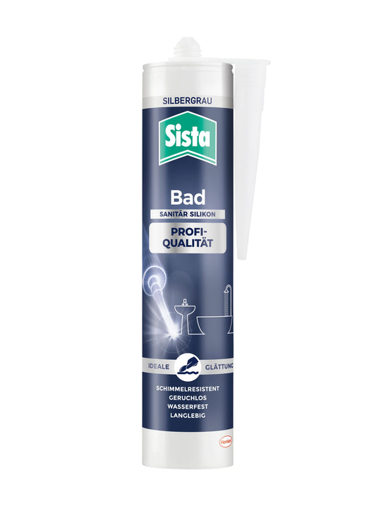 Sista Bad | Sanitär Silikon 280ml Silbergrau