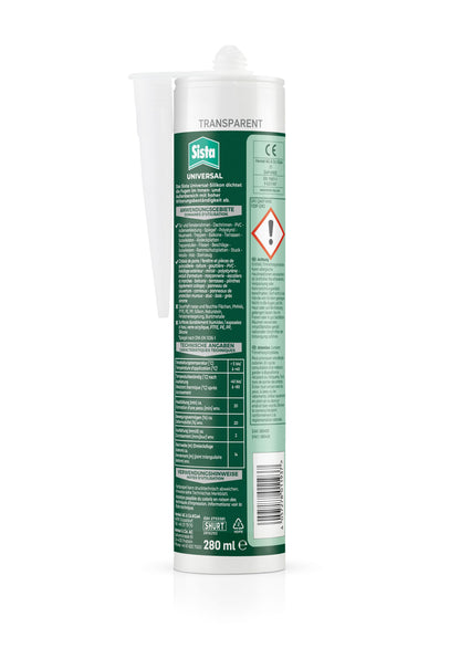 Sista "Haus und Bau" Universal-Silikon transparent | 280ml