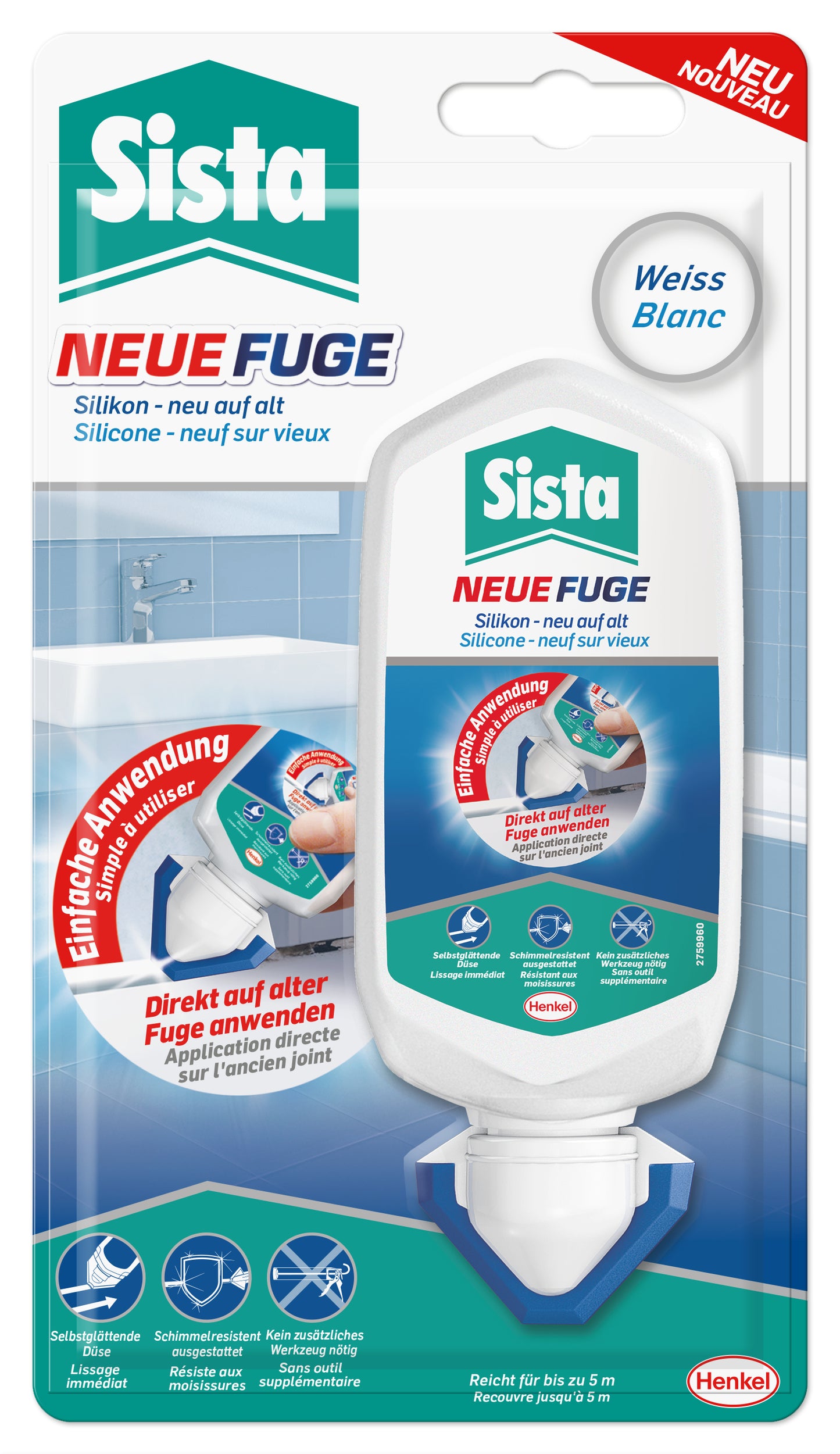 Sista "Neue Fuge" weiß | 80ml