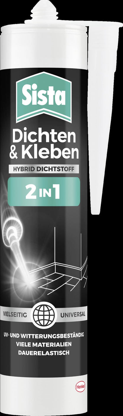 Sista 2in1 Kleben und Dichten schwarz | 280ml