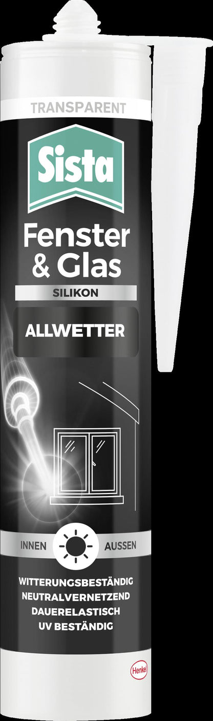 Sista Fenster & Glas Silikon transparent | 280ml