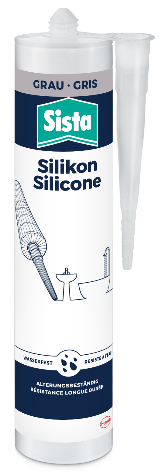 Sista Sanitär Silikon grau | 280ml