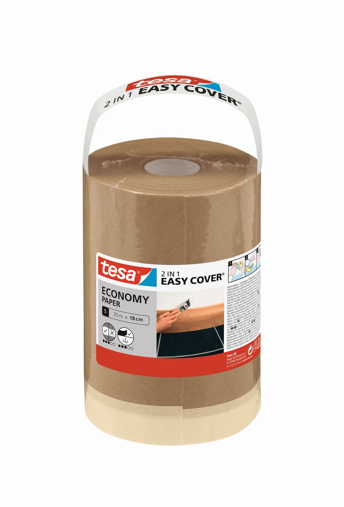 tesa Easy Cover Papier Nachfüllpackung | 18cm x 25m