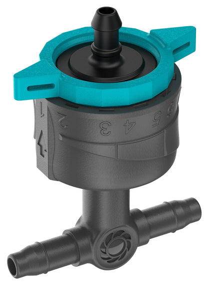 Micro-Drip-System regulier- barer Reihentropfer druckkomp.