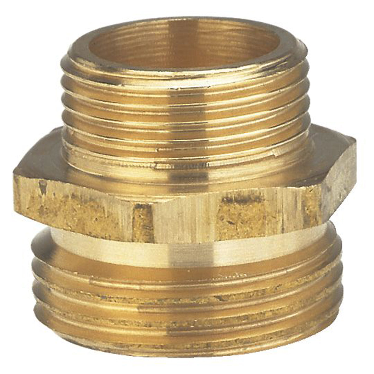 Messing-Reduzier-Gewindenippel 33,3mm(G 1)-AG/26,5 (G 3/4)-AG