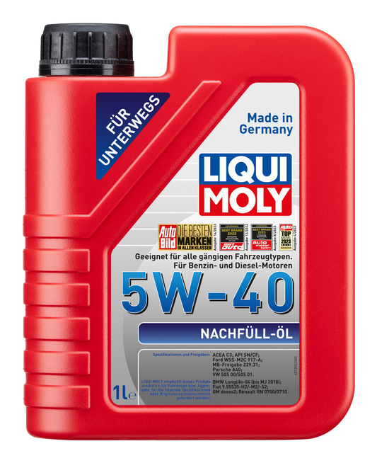 Liqui Moly Nachfüll Öl | 5W-40 | 1 Liter